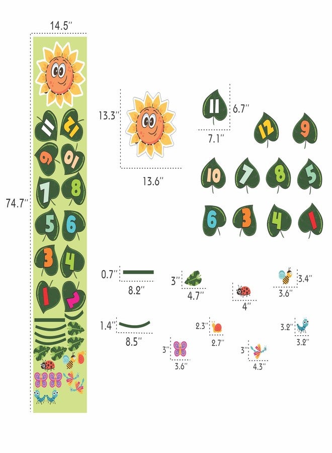 TracyArt Sensory Path Decals Floor Stickers Hopscotch Classroom Decor - Sunflower Floor Decals for Boosting Gross Motor Skills - Image 2